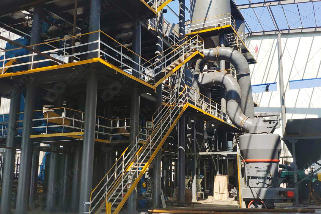 Cutaway view of ZENITH MTW mill showing internal components